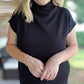 Soft & Simple Curvy Mini Black Dress