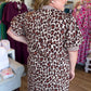 Southern Safari Dress Curvy Ecru Leopard Midi Dress