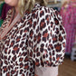 Southern Safari Dress Curvy Ecru Leopard Midi Dress