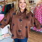 Spot On Curvy Brown Polka Dot Top