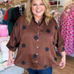 Spot On Curvy Brown Polka Dot Top