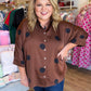 Spot On Curvy Brown Polka Dot Top