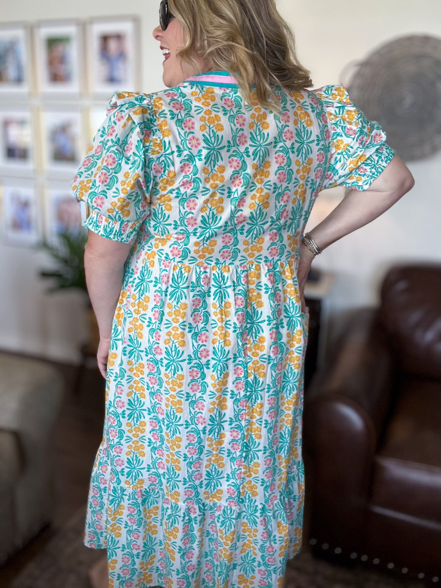 Spring Promise Curvy Floral Midi Dress