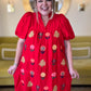 RESTOCKED! Stems of Scarlet Curvy Red Embroidered Dress (Pre-Order)