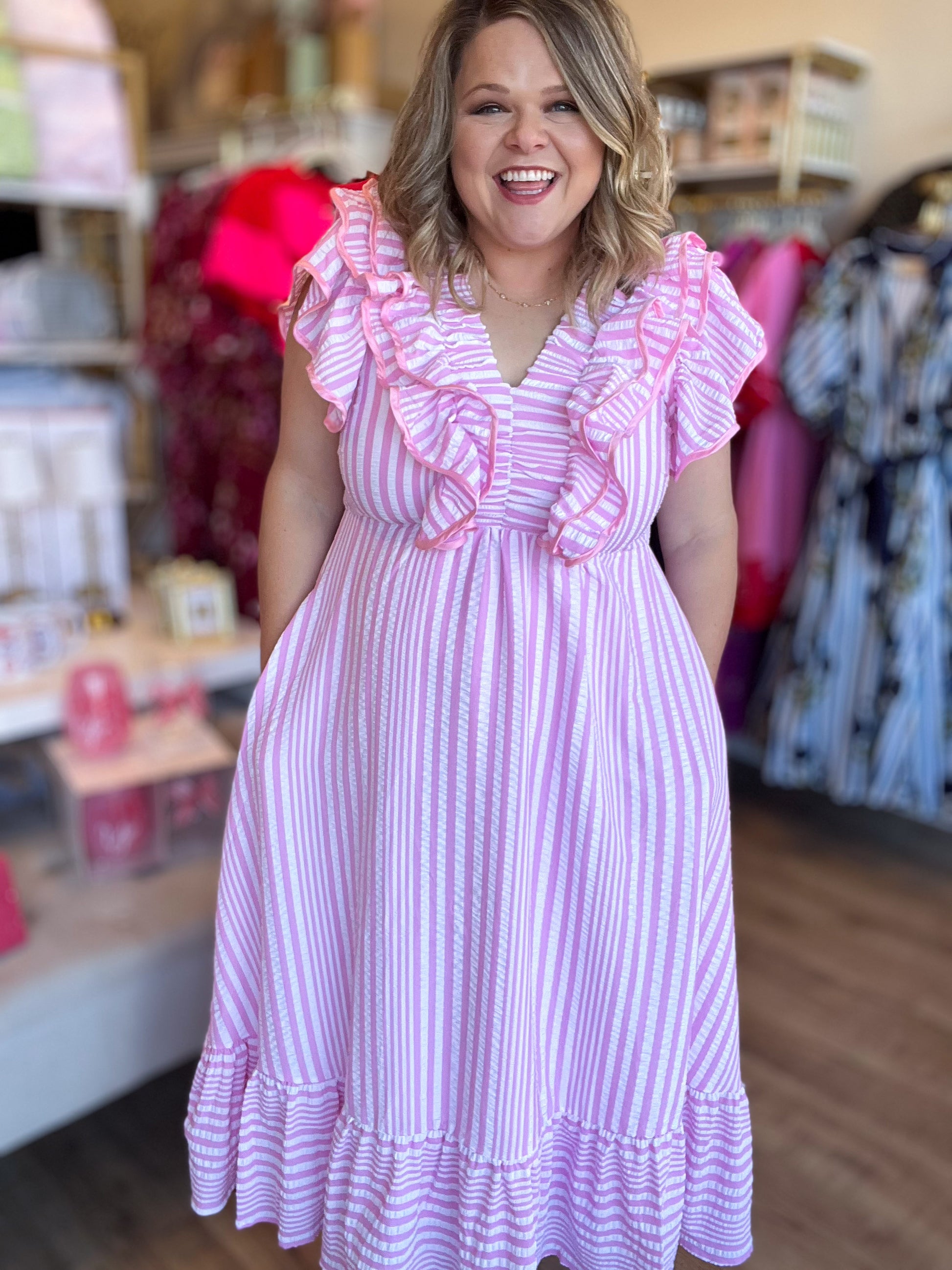 pink strawberry dress plus size Strawberry Jersey Mini Dress
