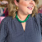 Sugar Bead Green Necklace