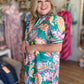 Summer Jubilee Curvy Emerald Paisley Mini Dress