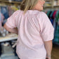 Summer Sweetheart Curvy Pink Stripe Top