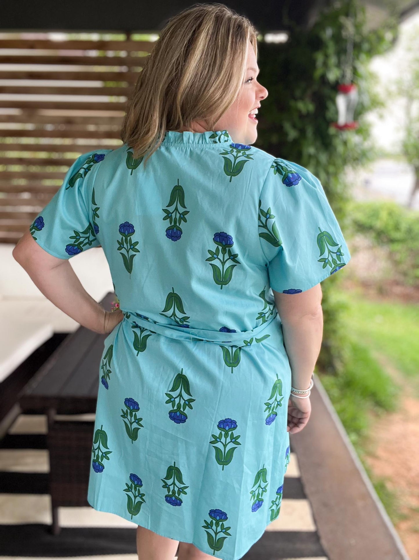 Sunlit Society Plus-Size Floral Dress