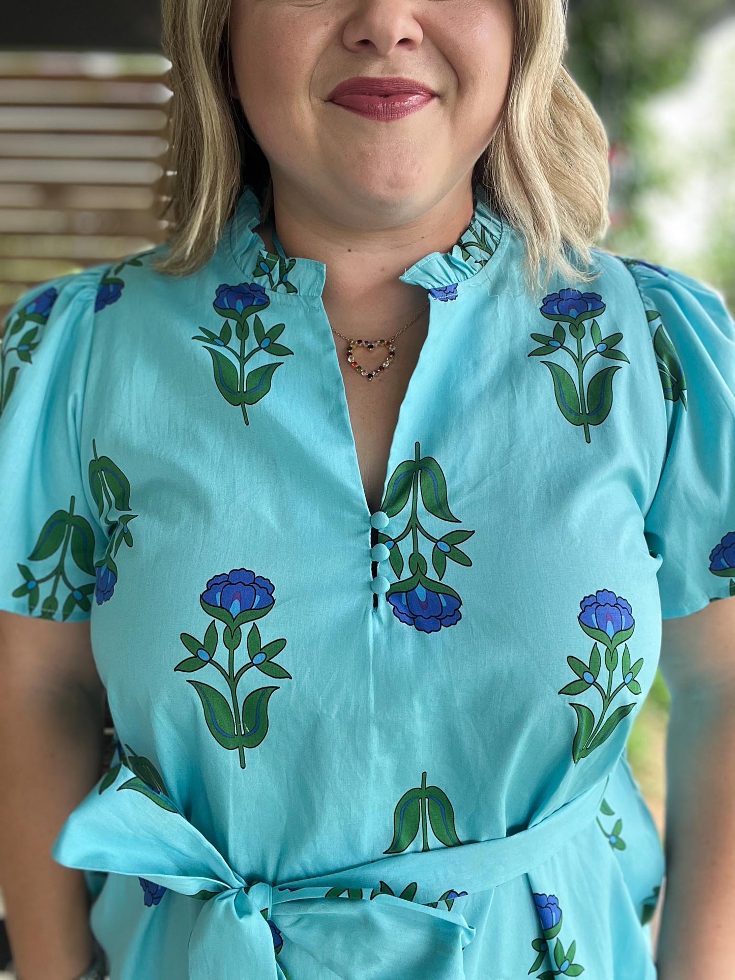 Sunlit Society Plus-Size Floral Dress