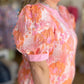 Sweet Celebration Curvy Peach Jacquard Mini Dress