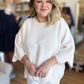 Sweet Scallops Cream Sweater