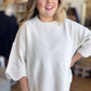 Sweet Scallops Cream Sweater