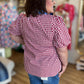 Sweet Tea & Sunshine Curvy Red Gingham Top