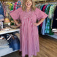 Sweet as Freedom Curvy Red Gingham Midi Dress