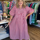 Sweet as Freedom Curvy Red Gingham Midi Dress