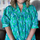 The Belle Jardin Curvy Green Mini Dress