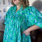 The Belle Jardin Curvy Green Mini Dress