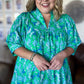 The Belle Jardin Curvy Green Mini Dress