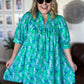 The Belle Jardin Curvy Green Mini Dress