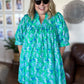 The Belle Jardin Curvy Green Mini Dress