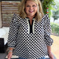 The New Neutral Plus-Size Black Polka Dot Top