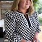 The New Neutral Plus-Size Black Polka Dot Top
