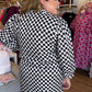 The New Neutral Plus-Size Black & White Polka Dot Dress