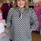 The New Neutral Plus-Size Black & White Polka Dot Dress