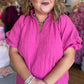 The Pink Moment Curvy Ruffled Shift Dress