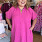 The Pink Moment Curvy Ruffled Shift Dress