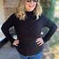 The Shimmer Season Curvy Black Ribbed Top