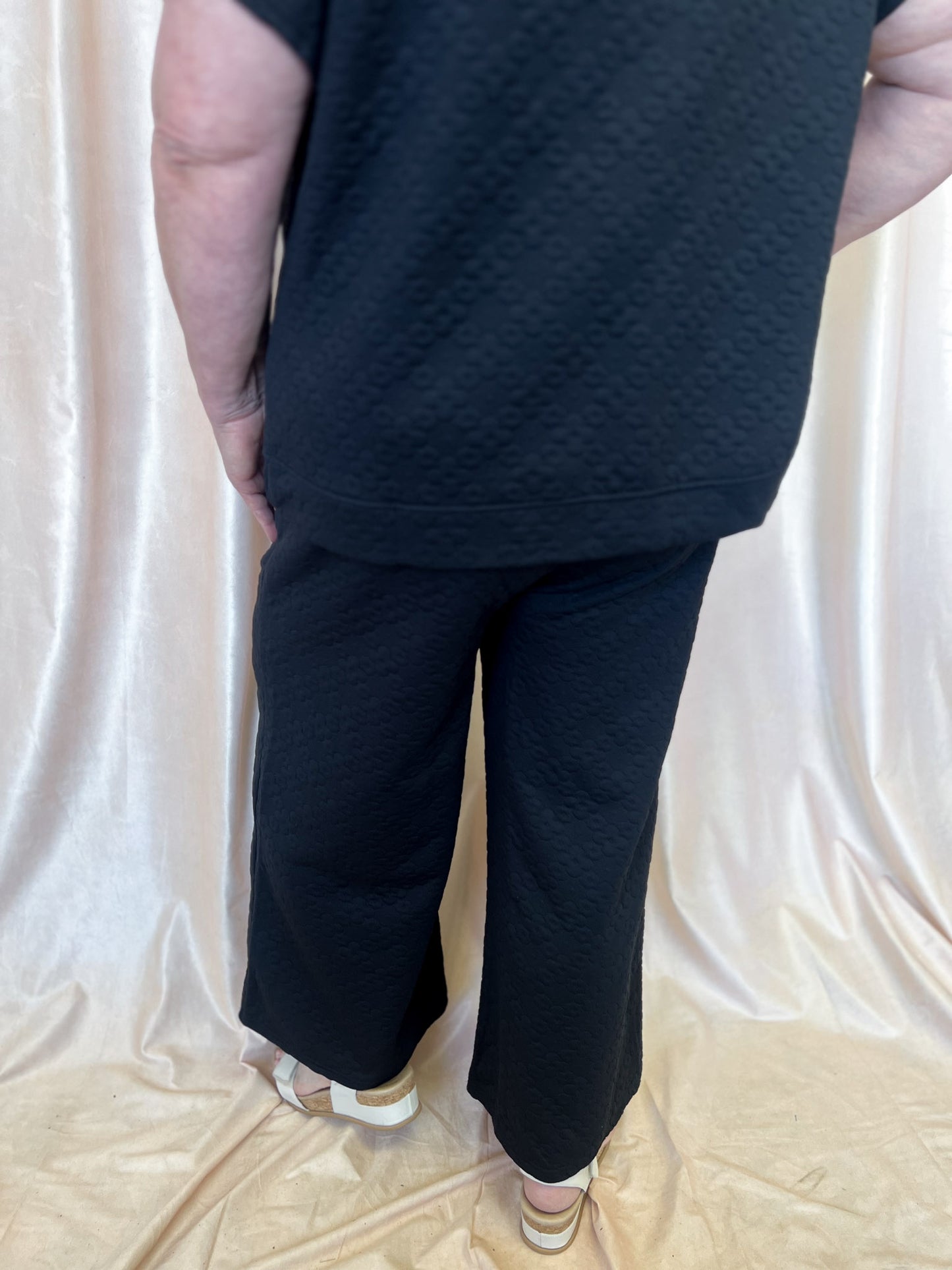 Thyme for Cooler Temps Plus-Size Black Textured Set