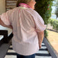 Tickled Pink Curvy Pink Ribbed Top