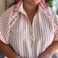 Tickled Pink Curvy Pink Ribbed Top