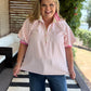 Tickled Pink Curvy Pink Ribbed Top