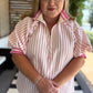Tickled Pink Curvy Pink Ribbed Top