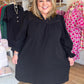 Timeless Autumn Curvy Black Long Sleeve Mini Dress