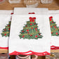 Traditional Tree Embroidered Tea Towel