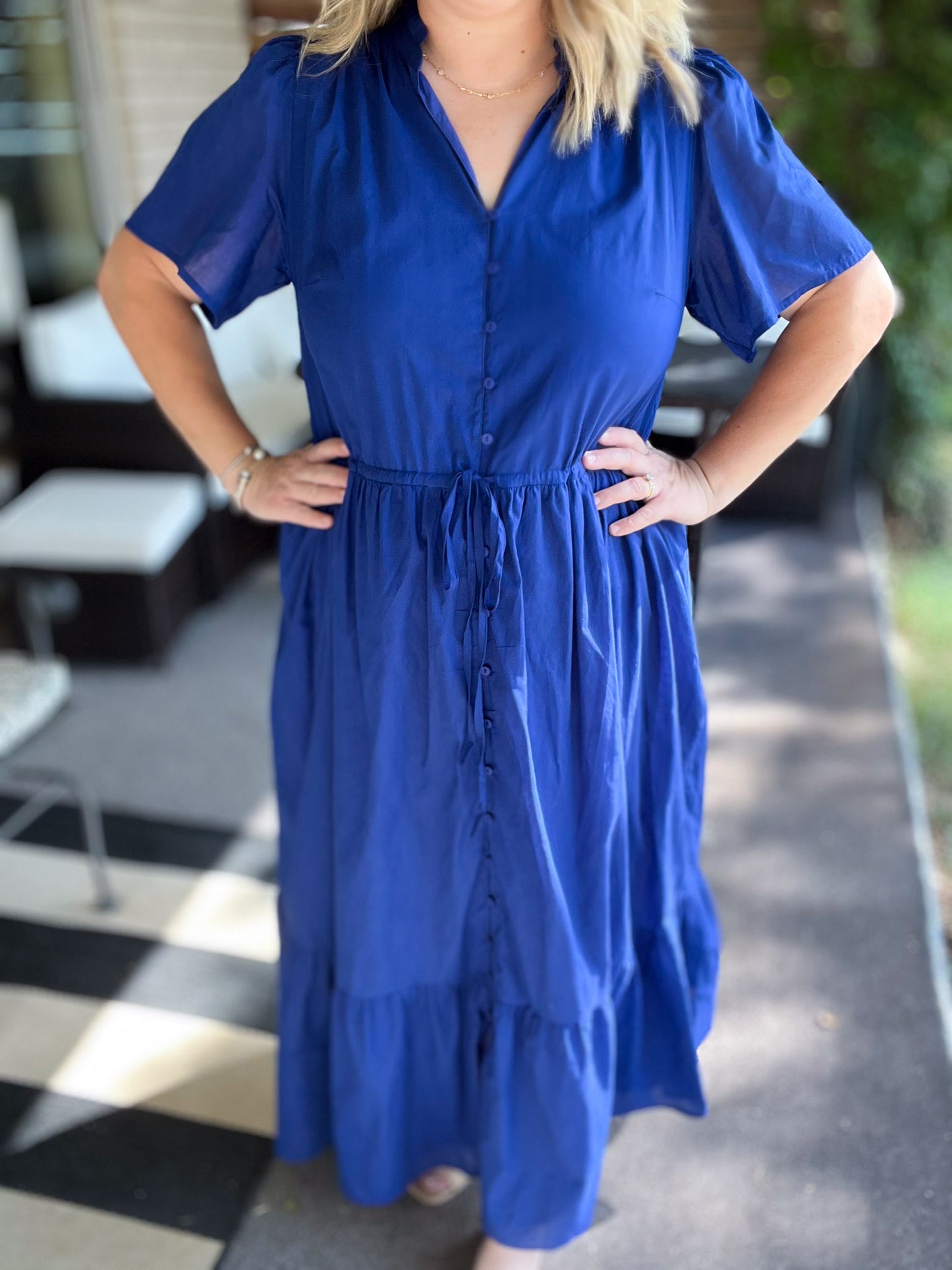 Treated Like Royalty Plus-Size Blue Maxi Dress