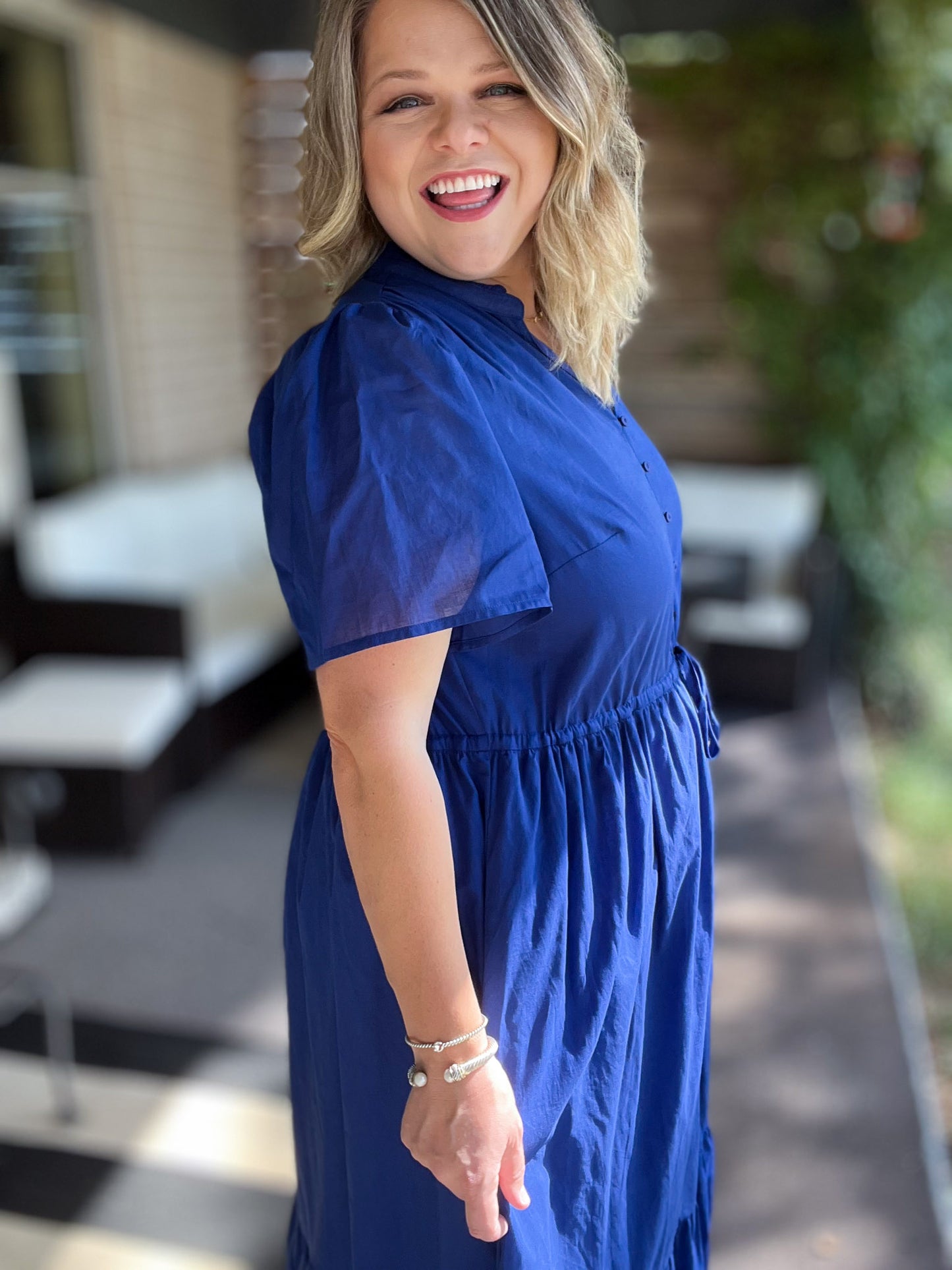 Treated Like Royalty Plus-Size Blue Maxi Dress