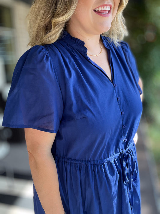 Treated Like Royalty Plus-Size Blue Maxi Dress