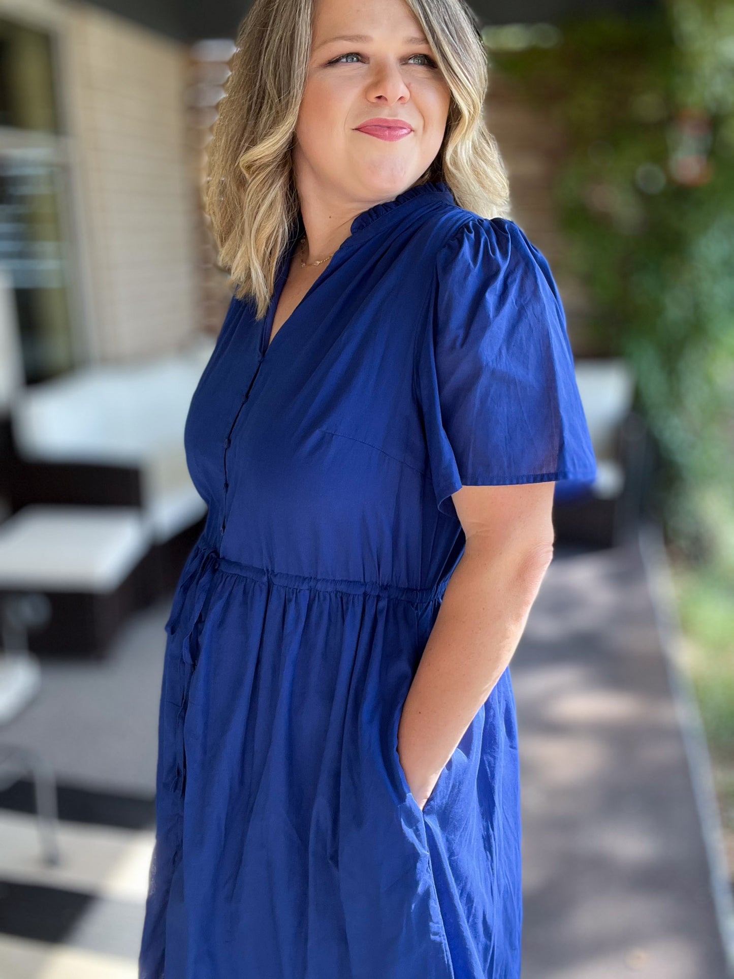 Treated Like Royalty Plus-Size Blue Maxi Dress