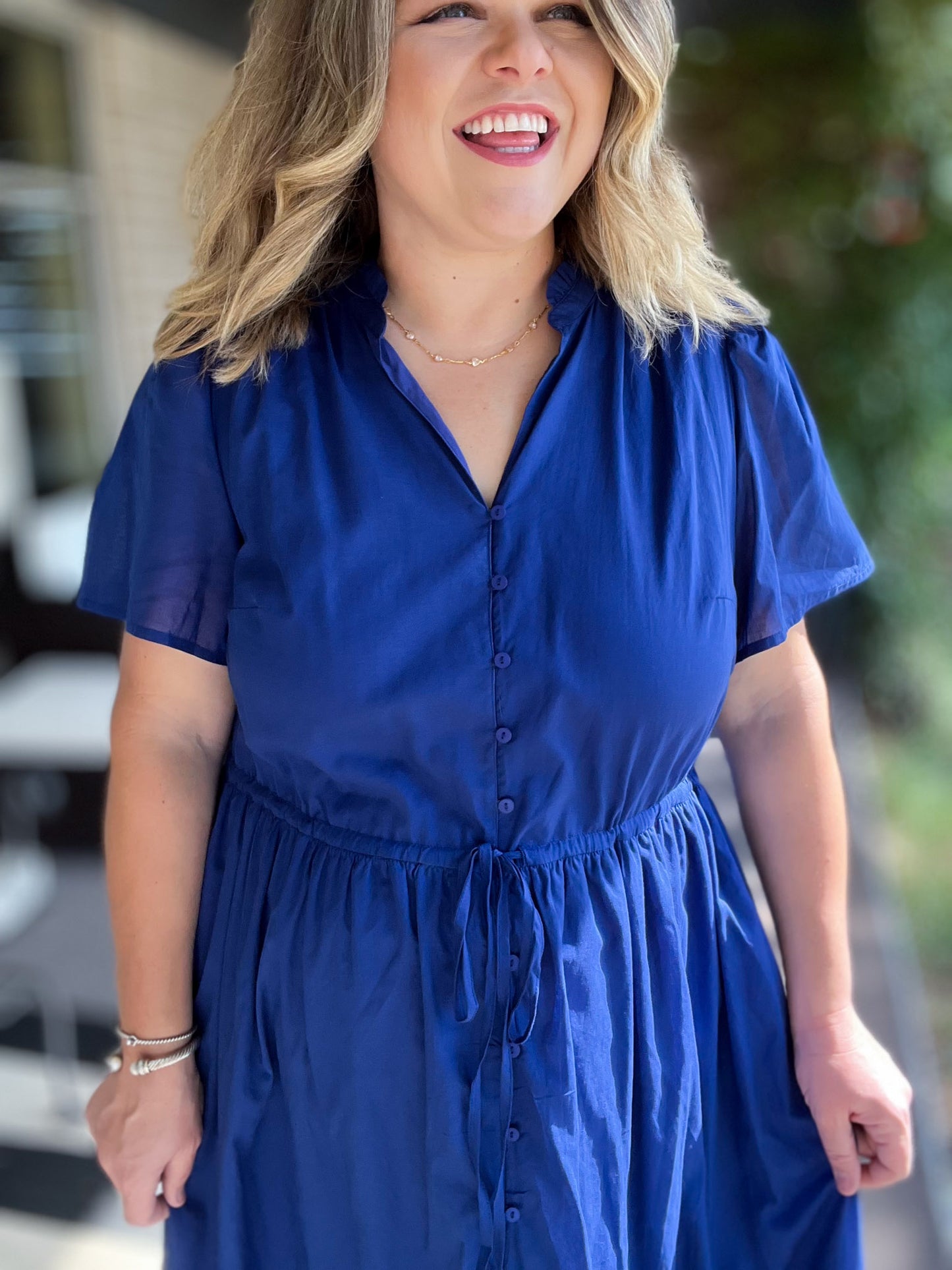 Treated Like Royalty Plus-Size Blue Maxi Dress