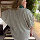 Trending into Fall Curvy Green Dolman Stripe Top