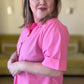 Très Belle Curvy Pink Blouse