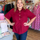 Très Belle Curvy Crimson Blouse