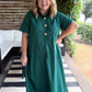 Tres Chic Curvy Dark Green Midi Dress