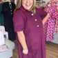 Tres Chic Curvy Wine Midi Dress