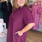 Tres Chic Curvy Wine Midi Dress